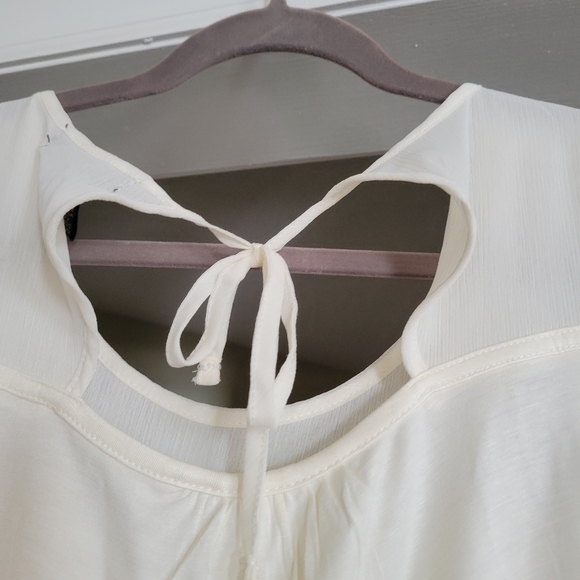 August Silk Cold Shoulder Tiered Blouse - Picture 9 of 12